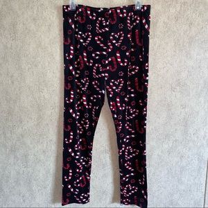 💎 Candy Cane Soft Women Fleece Pants XL